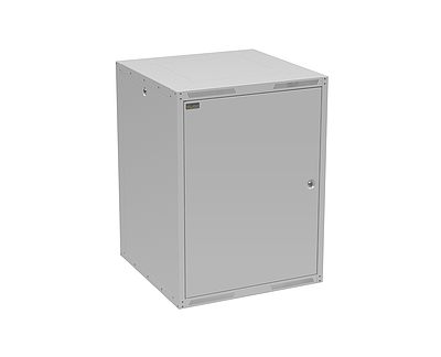 Produkt Szafa naścienna GrandN DUO 16U 600mm,drzwi blaszane, RAL 7035,GrandND-16U-66-21-G - Solarix - Naścienne 19"