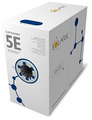 Produkt Kabel instalacyny CAT5E FTP PVC E<sub>ca</sub> 305m/box SXKD-5E-FTP-PVC - Solarix - Kable instalacyjne