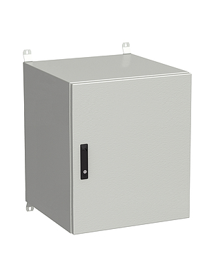 Produkt Naścienna szafa zewnętrzna LC-20 15U 600x600 drzwi blaszane 3 - punktowy zamek LC-20-15U-66-22-G - Solarix - Zewnetrzne z wyższym IP