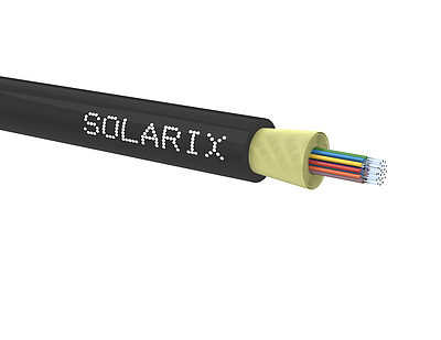Produkt DROP1000 kabel Solarix 24wł 9/125, 3.9 mm LSOH E<sub>ca</sub> czarny SXKO-DROP-24-OS-LSOH - Solarix - Światłowody