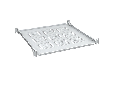 Produkt Półka 19" 1U 450mm RAL 7035 mocowana do przednich i tylnich szyn UP-14-G - Solarix - Akcesoria 19"