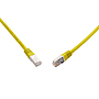 Produkt 10G patchcord CAT6A SFTP LSOH 0,5m żółty non-snag-proof C6A-315YE-0,5MB - Solarix - Patchcordy