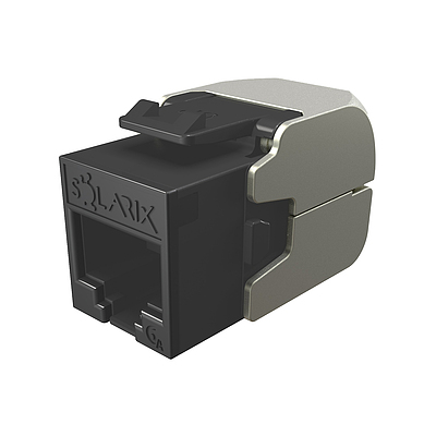 Produkt Samozaciskowy keyston Solarix CAT6A UTP SXKJ-10G-UTP-RAL-SA, moduły RAL FIT, Component Level i 4PPoE.  - Solarix - Keystony