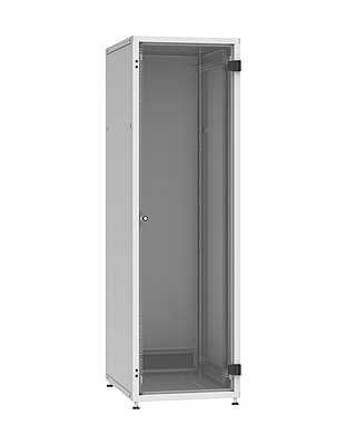 Produkt Szafa LC-50 42U, 600x800 RAL 7035, szklane drzwi - Solarix - Stojące 19"