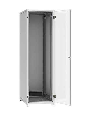 Produkt Szafa LC-50 42U, 600x800 RAL 7035, szklane drzwi - Solarix - Stojące 19"