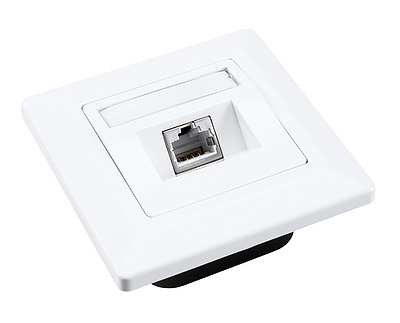 Produkt Gniazdko Solarix CAT5E STP 1 x RJ45 pod tynk, białe SX9-1-5E-STP-WH - Solarix - Gniazdka
