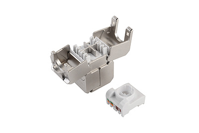 Produkt Łącznik samozaciskowy CAT6A STP SXSPJ-6A-STP-BK-SA - Solarix - Łączniki