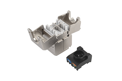 Produkt Łącznik samozaciskowy CAT6A STP SXSPJ-6A-STP-BK-SA - Solarix - Łączniki
