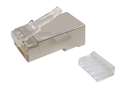Produkt Konektor RJ45 CAT6 STP 8p8c ekranowany zaciskany na linkę KRJS45/6SLD - Solarix - Konektory