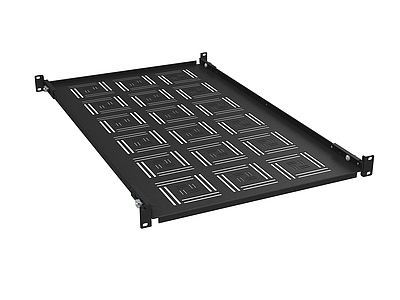 Produkt Półka 19" 1U 750mm BK mocowana do przednich i tylnich szyn UP-17-B - Solarix - Akcesoria 19"