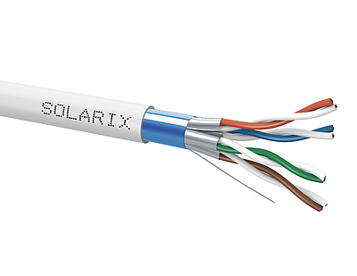Produkt Kabel instalacyjny Solarix CAT6A FFTP LSOH D<sub>ca</sub>-s2,d2,a1 szpula 500m SXKD-6A-FFTP-LSOH - Solarix - Kable instalacyjne
