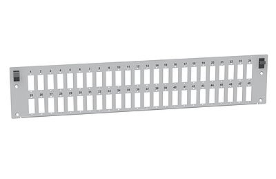 Produkt Panel przełącznicy na 48 adapterów SC duplex - RAL7035 - Solarix - Przełącznice światłowodowe