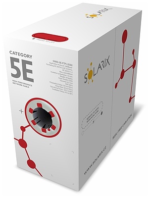Produkt Kabel instalacyjny Solarix CAT5E FTP LSOH D<sub>ca</sub>-s1,d2,a1 box 305 m, SXKD-5E-FTP-LSOH - Solarix - Kable instalacyjne