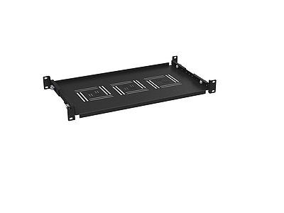 Produkt Półka 19" 1U 250mm BK mocowana do przednich i tylnich szyn UP-12-B - Solarix - Akcesoria 19"