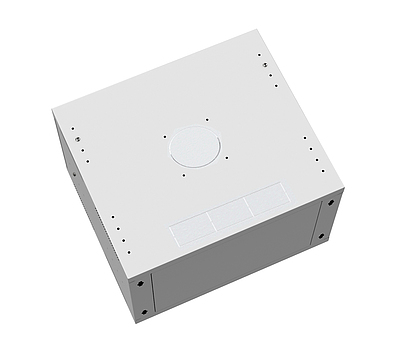 Produkt Szafa naścienna składana SENSA LITE 12U 450mm, drzwi blaszane, RAL 7035, SENSA-L-12U-545-21-G - Solarix - Naścienne 19"