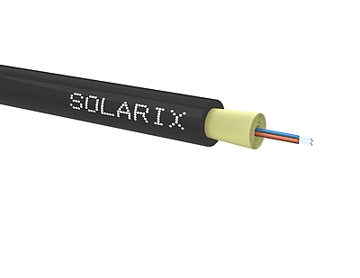 Produkt DROP1000 kabel Solarix 4wł 9/125, 3,0 mm LSOH E<sub>ca</sub> czarny SXKO-DROP-4-OS-LSOH - Solarix - Światłowody