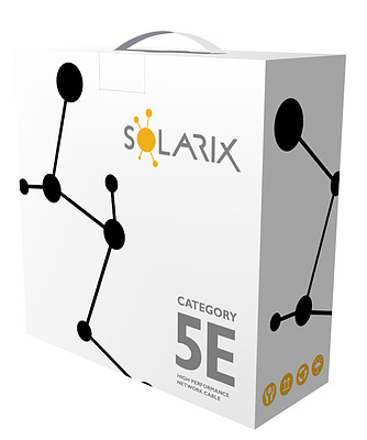 Produkt Kabel instalacyjny Solarix CAT5E UTP PE F<sub>ca</sub> zewnętrzny box 100m SXKD-5E-UTP-PE - Solarix - Kable instalacyjne