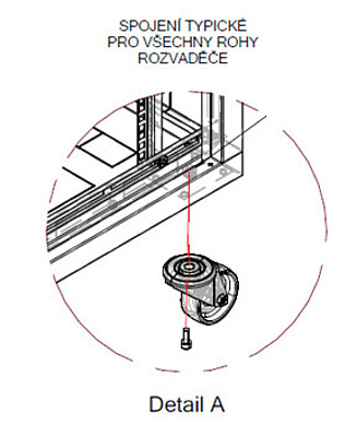 Produkt Kółka obrotowe do szaf stojących, udźwig 600kg, zestaw 4 sztuki, KOL-HD600 - Solarix - Akcesoria