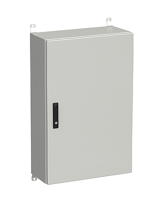 Produkt Naścienna szafa zewnętrzna LC-20 21U 600x300 drzwi blaszane 3 - punktowy zamek LC-20-21U-63-22-G - Solarix - Zewnetrzne z wyższym IP