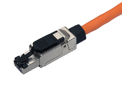 Produkt Konektor przemysłowy uniwersalny RJ45 CAT6A STP samozaciskowy SXRJ45-6A-STP-BK-SA - Solarix - Konektory