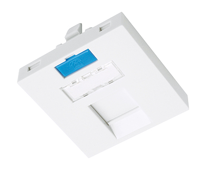 Produkt Moduł French style Solarix 45 x 45mm na 1 keystone prosty biały SXF-M-1-45-WH-P - Solarix - Gniazdka