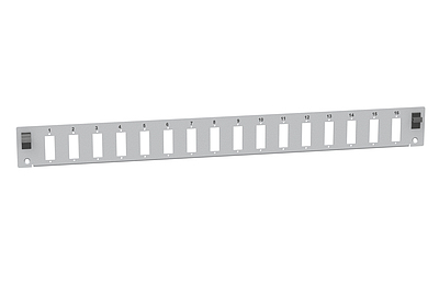 Produkt Panel przełącznicy 1U v2 na 16 adapterów SC duplex - RAL7035 FP2-1U-16SCD-G - Solarix - Przełącznice światłowodowe