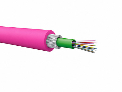 Produkt Uniwersalny kabel CLT DRAKA 12 wł 50/125 LSOHFR B2<sub>ca</sub>-s1a,d1,a1 OM4 3,0 kN różowy - Draka - Światłowody