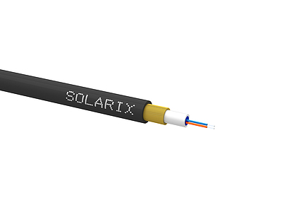Produkt Kabel światłowodowy do wdmuchiwania MINI Solarix 2wł 9/125 HDPE F<sub>ca</sub> czarny SXKO-MINI-2-OS-HDPE - Solarix - Światłowody
