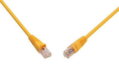 Produkt Patchcord CAT6 UTP PVC 0,5m żółty snag-proof C6-114YE-0,5MB - Solarix - Patchcordy