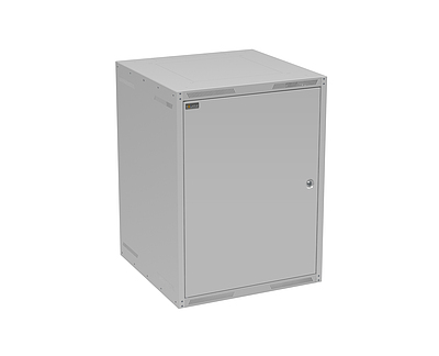 Produkt Szafa naścienna GrandN 16U 600mm, drzwi blaszane, RAL 7035, GrandN-16U-66-21-G - Solarix - Naścienne 19"