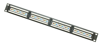Produkt 19" patch panel Solarix 24 x RJ45 CAT5E UTP 150 MHz czarny 1U SX24-5E-UTP-BK - Solarix - Patch panele