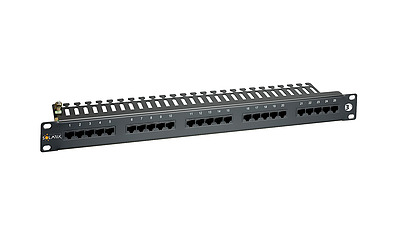 Produkt 19" panel ISDN Solarix 25 x RJ45 czarny 1U SX25-ISDN-BK - Solarix - Patch panele