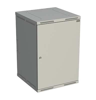 Produkt Szafka naścienna nitowana SENSA 18U 600mm, drzwi blaszane, RAL 7035, SENSA-18U-66-21-G - Solarix - Naścienne 19"