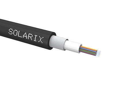 Produkt Uniwersalny kabel światłowodowy CLT Solarix 24wł 9/125 LSOH E<sub>ca</sub> czarny SXKO-CLT-24-OS-LSOH - Solarix - Światłowody