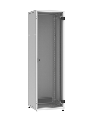 Produkt Szafa LC-50 42U, 600x600 RAL 7035, szklane drzwi - Solarix - Stojące 19"