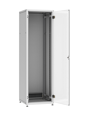 Produkt Szafa LC-50 42U, 600x600 RAL 7035, szklane drzwi - Solarix - Stojące 19"