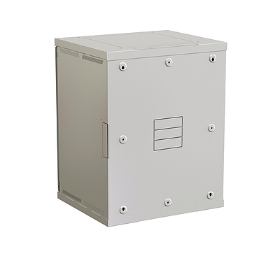 Produkt Szafka naścienna nitowana SENSA 15U 500mm, drzwi blaszane, RAL 7035, SENSA-15U-65-21-G - Solarix - Naścienne 19"