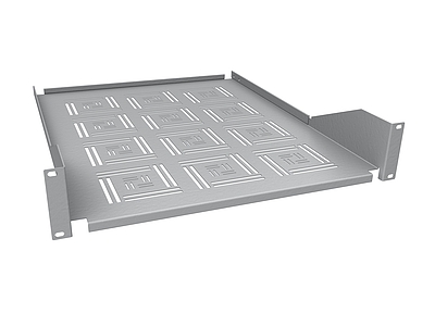 Produkt Półka 19" 2U 550mm RAL 7035 mocowana do przednich szyn UP-25-G - Solarix - Akcesoria 19"