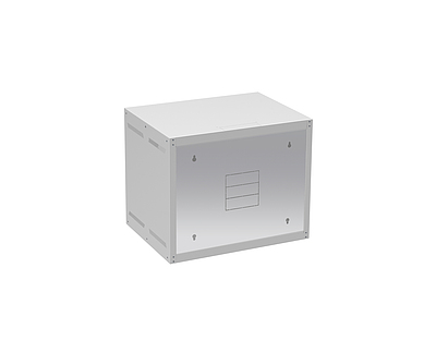 Produkt Szafa naścienna GrandN 6U 450mm, drzwi szklane, RAL 7035, GrandN-6U-645-11-G - Solarix - Naścienne 19"