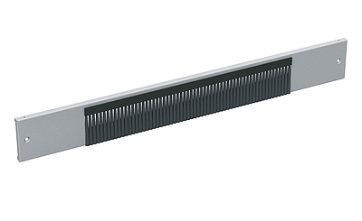 Produkt Panel cokołu szafy, długość 1000 mm, z listwą szczotkową, wysokość 100 mm, kolor RAL7035 - Solarix - Akcesoria