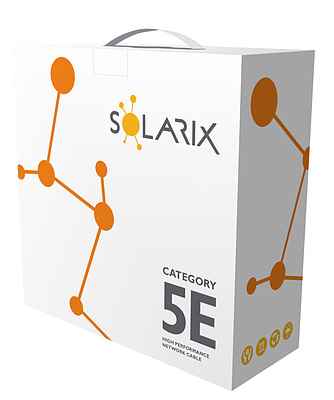 Produkt Kabel instalacyjny Solarix CAT5E FTP PE F<sub>ca</sub> zewnętrzny box 100 m SXKD-5E-FTP-PE - Solarix - Kable instalacyjne