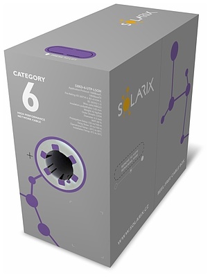 Produkt Kabel instalacyjny Solarix CAT6 UTP LSOH D<sub>ca</sub>-s2,d2,a1 450 MHz 305m/box SXKD-6-UTP-LSOH - Solarix - Kable instalacyjne