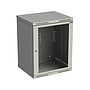 Produkt Szafka naścienna nitowana SENSA 15U 500mm, drzwi przeszklone, RAL 7035, SENSA-15U-65-11-G - Solarix - Naścienne 19"