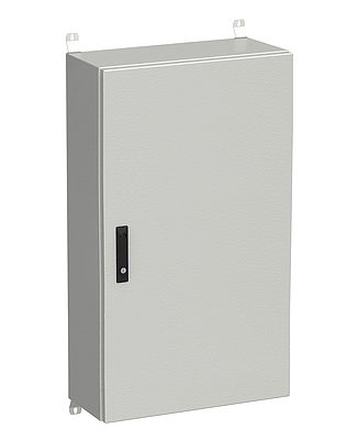 Produkt Naścienna szafa zewnętrzna LC-20 24U 600x300 drzwi blaszane 3 - punktowy zamek LC-20-24U-63-22-G - Solarix - Zewnetrzne z wyższym IP