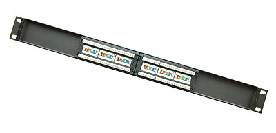 Produkt 19" patch panel Solarix 12 x RJ45 CAT5E UTP 150 MHz 1U czarny SX12-5E-UTP-BK - Solarix - Patch panele