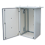Produkt Szafka termo izolowana LC-07, 15U 700 x 400, RAL 7035 wentylator w lewej ściance  LC-07-15U-74-25002-0L-G - Solarix - Zewnetrzna IP55 z izolacją