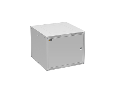 Produkt Szafa naścienna GrandN DUO 9U 600mm,drzwi blaszane, RAL 7035, GrandND-9U-66-21-G - Solarix - Naścienne 19"