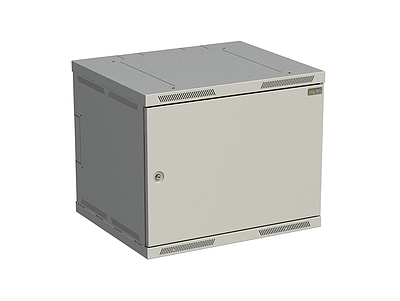Produkt Szafka naścienna nitowana SENSA 9U 500mm, drzwi blaszane, RAL 7035, SENSA-9U-65-21-G - Solarix - Naścienne 19"