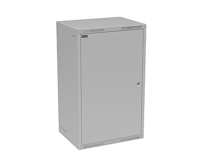 Produkt Szafa naścienna GrandN 20U 450mm, drzwi blaszane, RAL 7035, GrandN-20U-645-21-G - Solarix - Naścienne 19"