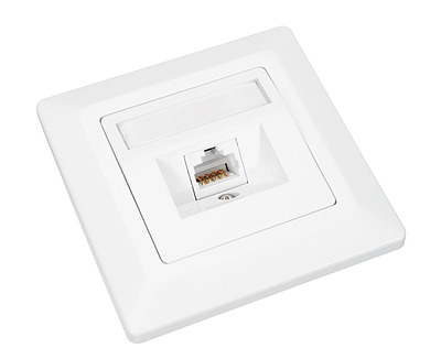 Produkt Gniazdko Solarix CAT5E UTP 1 x RJ45 pod tynk, białe SX9-1-5E-UTP-WH - Solarix - Gniazdka